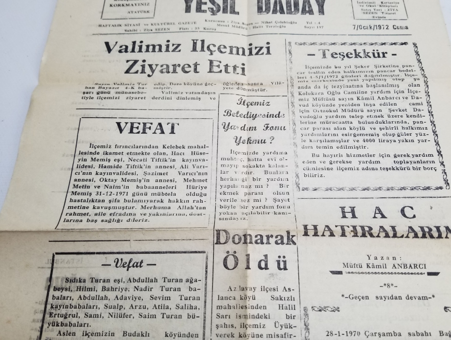 YEŞİL DADAY GAZETESİ