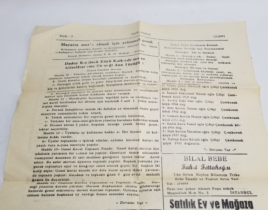 YEŞİL DADAY GAZETESİ