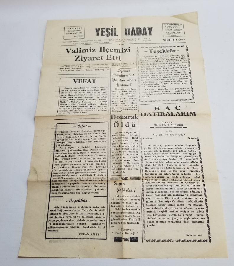 YEŞİL DADAY GAZETESİ