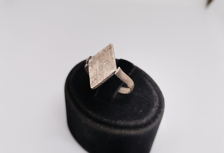 ÜZERİ EBCED HESAPLI ÖZEL YAPIM ANTİKA GÜMÜŞ TILSIM YÜZÜK