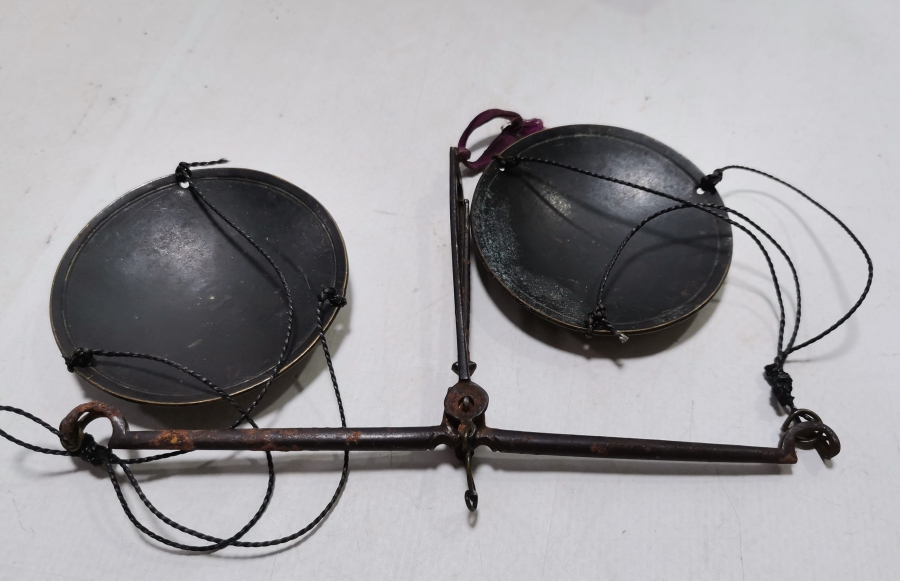 ORİJİNAL KUTUSUNDA OSMANLI DÖNEMİ NADİR AFYON TERAZİSİ