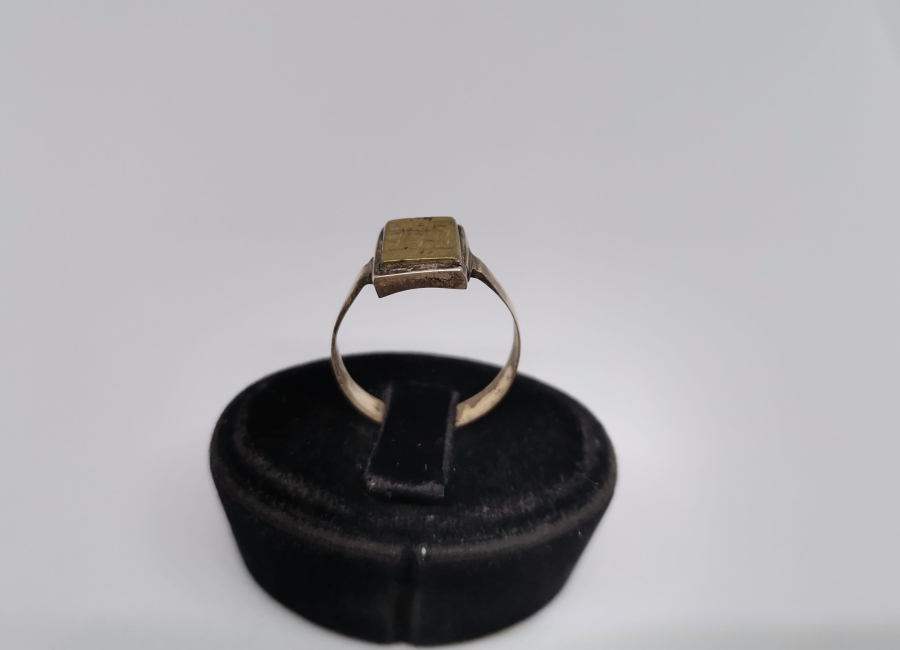 ÜZERİ EBCED HESAPLI ÖZEL YAPIM ANTİKA GÜMÜŞ TILSIM YÜZÜK