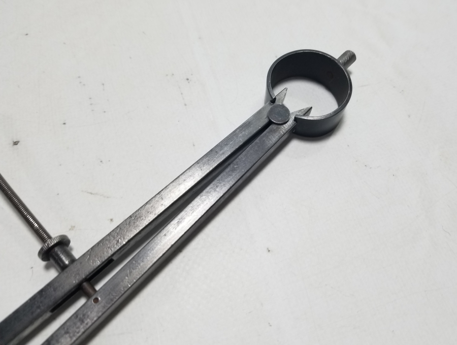 EL YAPIMI ANTİKA BÜYÜK BOY MÜHENDİS PERGELİ