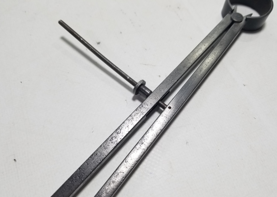 EL YAPIMI ANTİKA BÜYÜK BOY MÜHENDİS PERGELİ