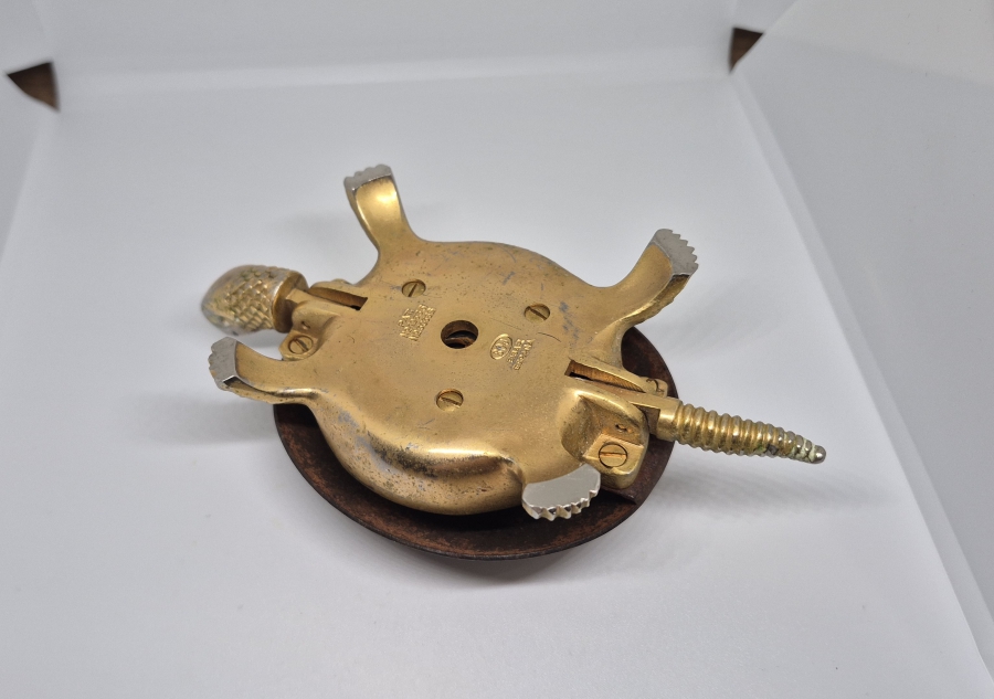 ALTIN KAPLAMA VE ALTIN ÇAKMA İŞÇİLİKLİ ANTİKA TOLEDO KAPLUMBAĞA FİGÜRÜ