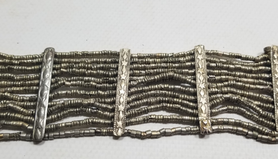 OSMANLI DÖNEMİ TAMAMI EL YAPIMI KABARTMA İŞÇİLİKLİ BİLEZİK - BİLEKLİK