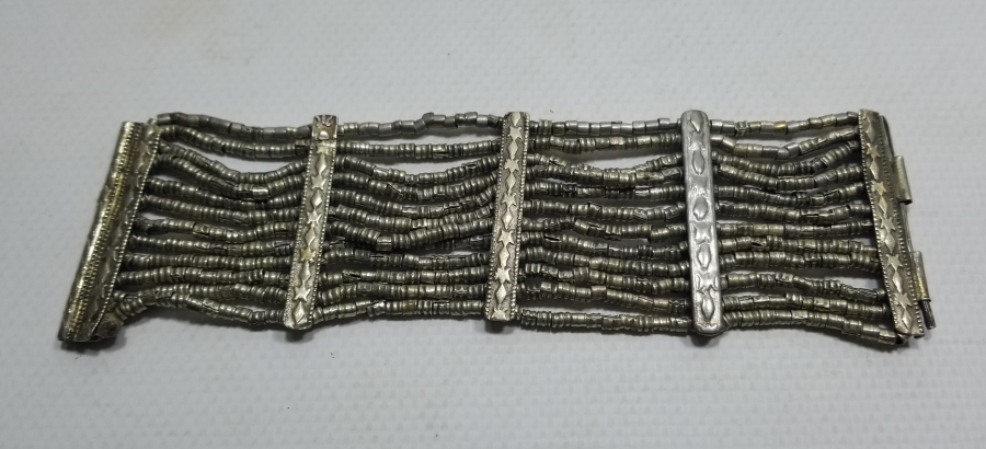 OSMANLI DÖNEMİ TAMAMI EL YAPIMI KABARTMA İŞÇİLİKLİ BİLEZİK - BİLEKLİK