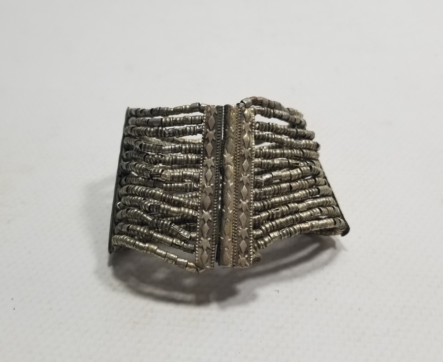 OSMANLI DÖNEMİ TAMAMI EL YAPIMI KABARTMA İŞÇİLİKLİ BİLEZİK - BİLEKLİK