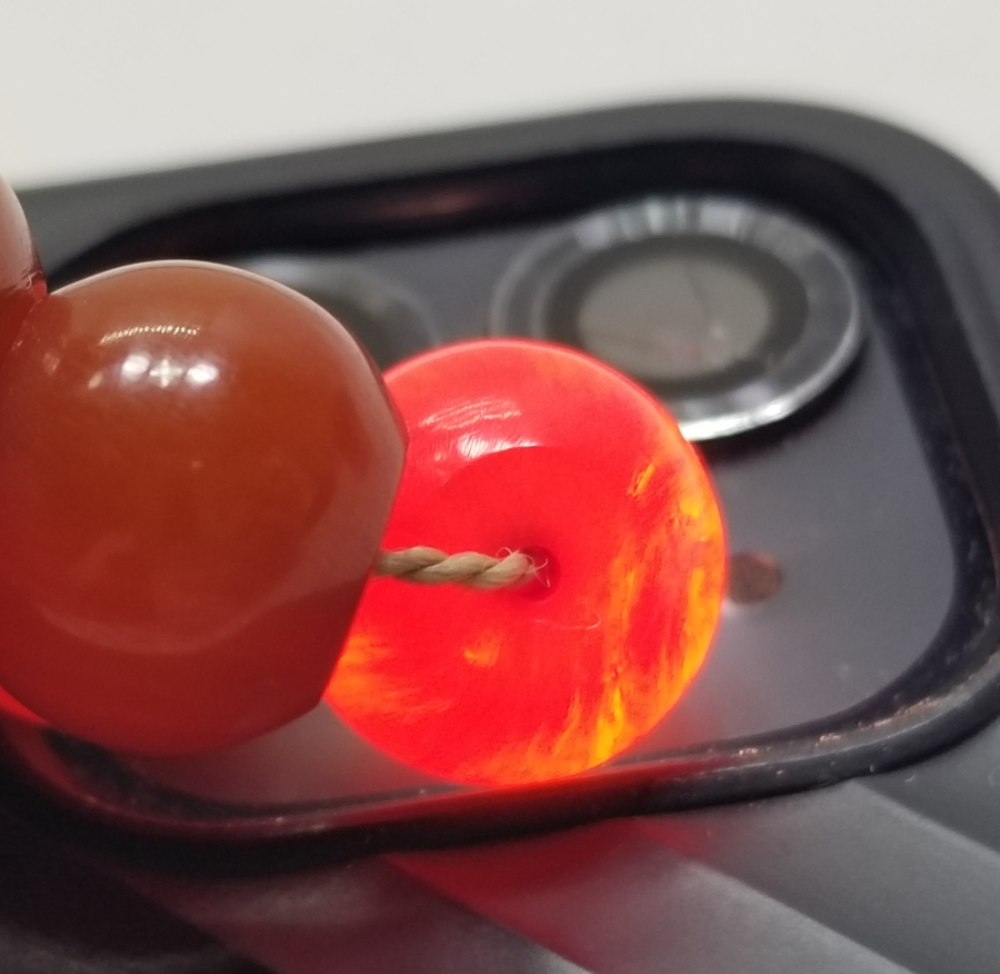 KEHRİBAR RENGİNDE OSMANLI DÖNEMİ MİSKEVİ BAĞA TESPİH İMAMESİ VE HABBELERİ