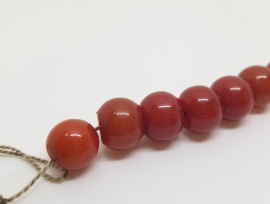 KEHRİBAR RENGİNDE OSMANLI DÖNEMİ MİSKEVİ BAĞA TESPİH İMAMESİ VE HABBELERİ