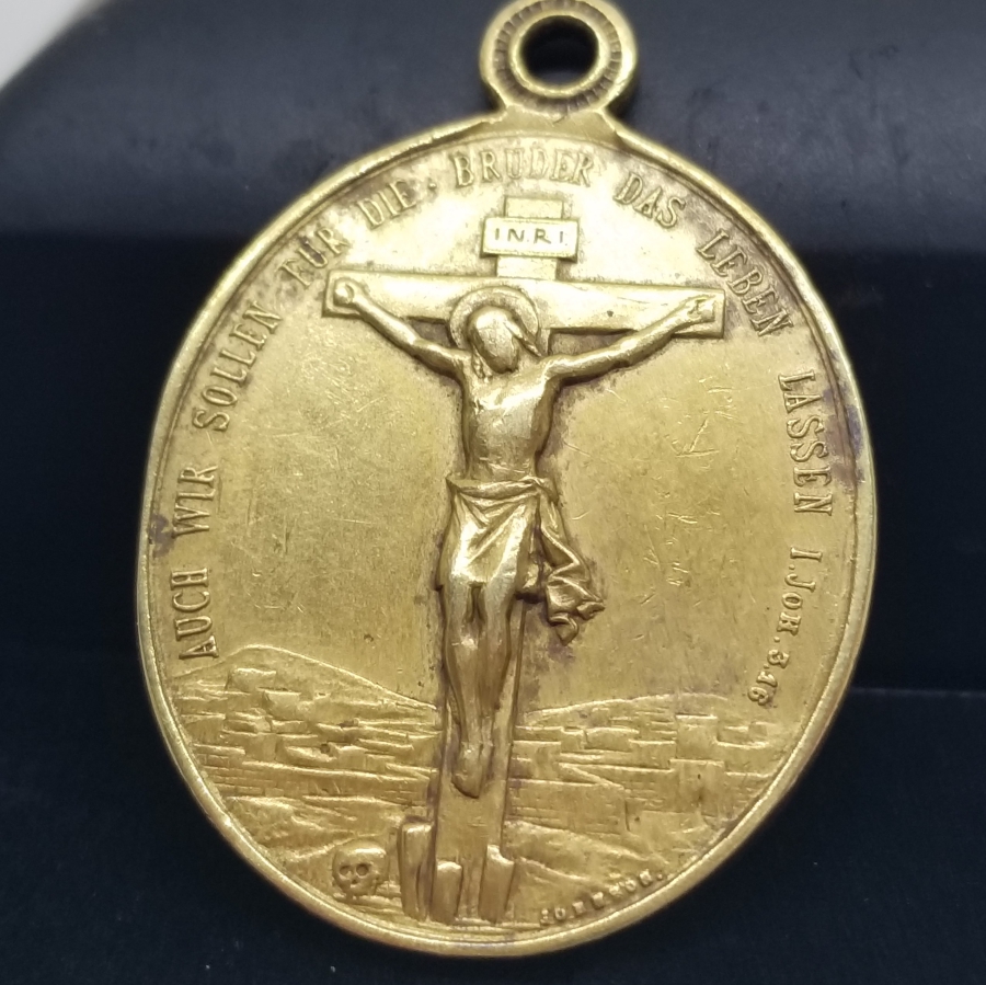 ANTİKA ALMAN VAFTİZ KOLYESİ