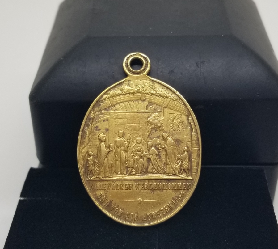 ANTİKA ALMAN VAFTİZ KOLYESİ