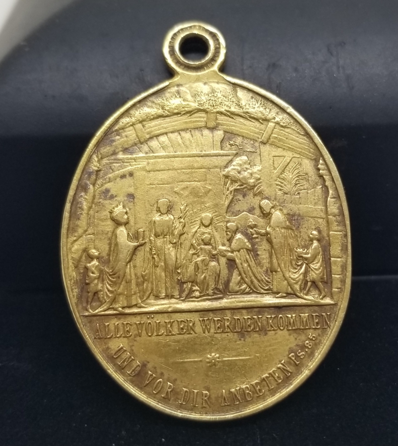 ANTİKA ALMAN VAFTİZ KOLYESİ