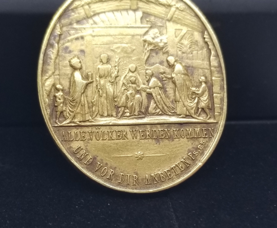 ANTİKA ALMAN VAFTİZ KOLYESİ