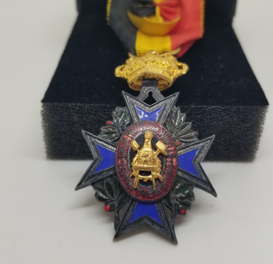 ORİJİNAL ASKISIYLA GÜMÜŞ BELÇİKA LİYAKAT MADALYASI