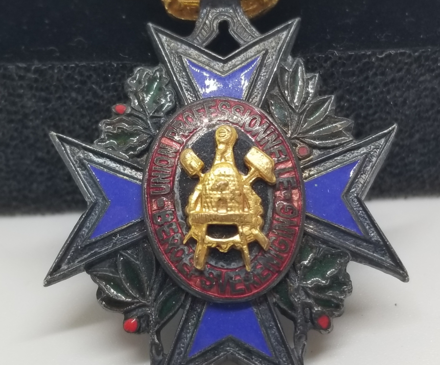 ORİJİNAL ASKISIYLA GÜMÜŞ BELÇİKA LİYAKAT MADALYASI