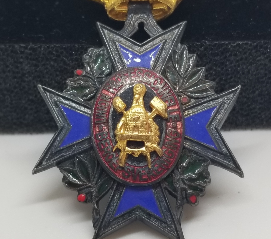 ORİJİNAL ASKISIYLA GÜMÜŞ BELÇİKA LİYAKAT MADALYASI