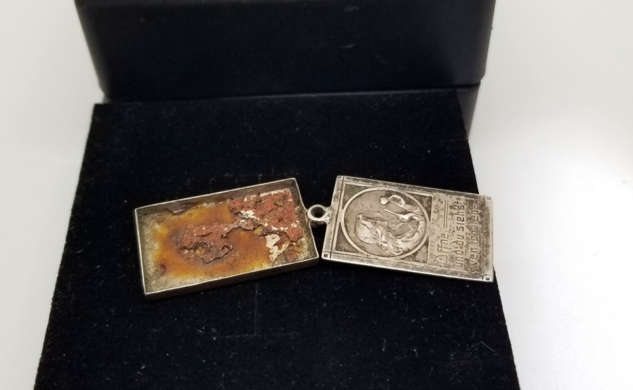 ANTİKA GÜMÜŞ ALMAN KOLYE FOTOĞRAFLIK