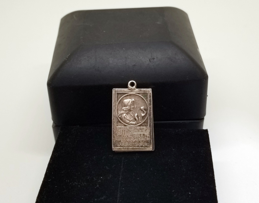 ANTİKA GÜMÜŞ ALMAN KOLYE FOTOĞRAFLIK