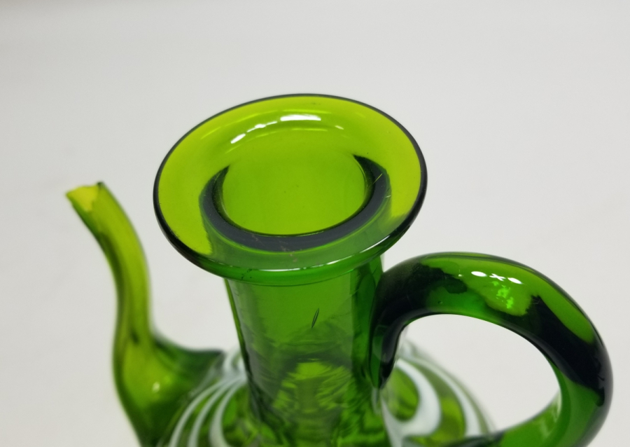 ÇEŞMİ BÜLBÜL FORMDA KOPARMA İŞÇİLİKLİ ANTİKA SÜRAHİ