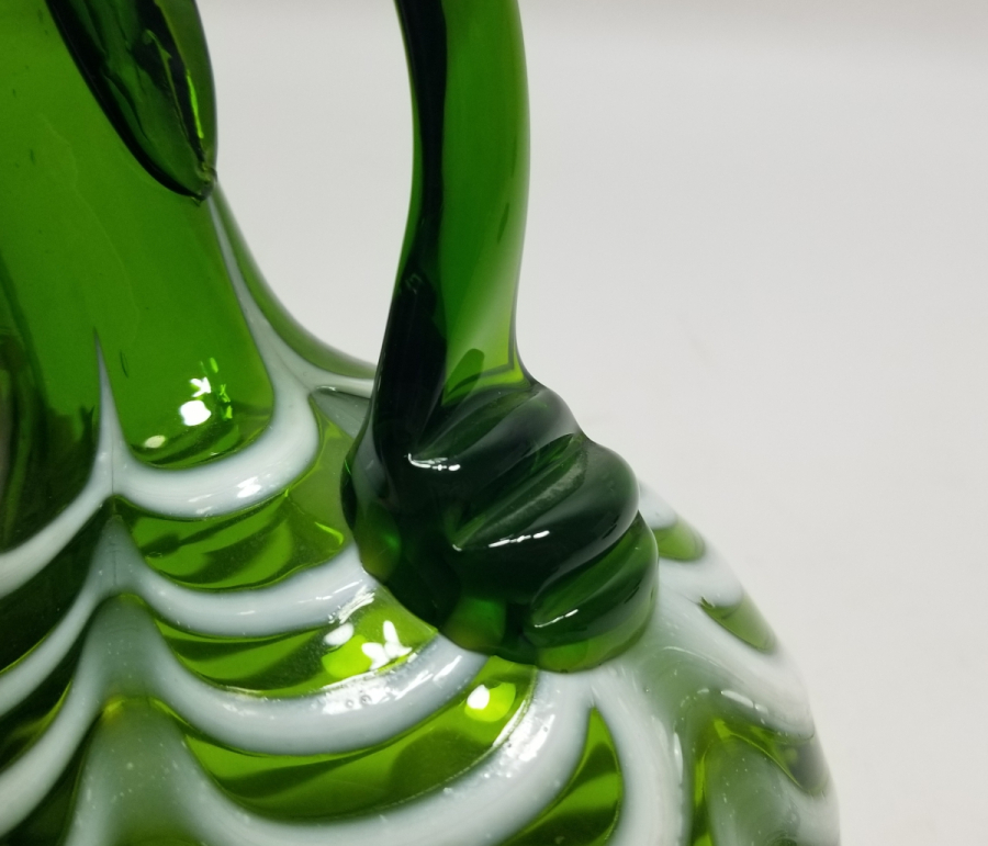 ÇEŞMİ BÜLBÜL FORMDA KOPARMA İŞÇİLİKLİ ANTİKA SÜRAHİ