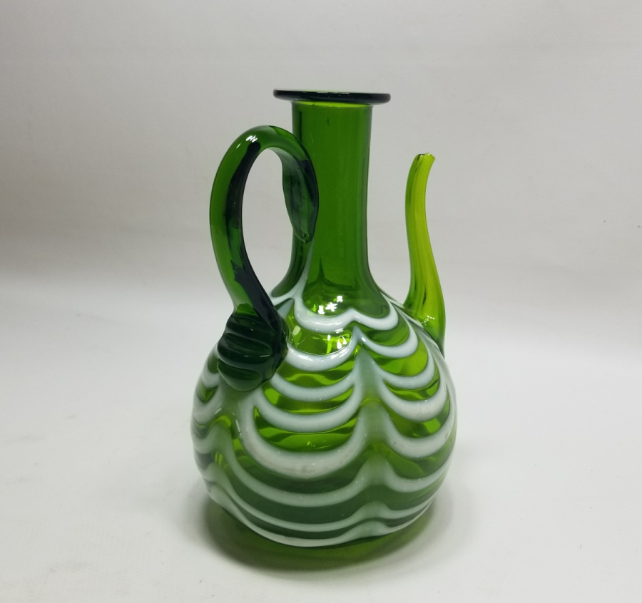 ÇEŞMİ BÜLBÜL FORMDA KOPARMA İŞÇİLİKLİ ANTİKA SÜRAHİ