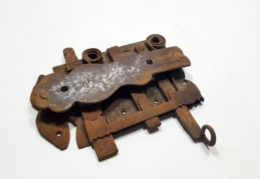 ÜZERİ OSMANLICA YAZILI OSMANLI DÖNEMİ NADİR KÜTAHYA KAPI KİLİDİ