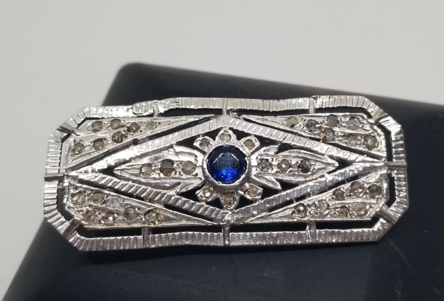 ELMAS VE YAKUT TAŞLI ÖZEL YAPIM BROŞ