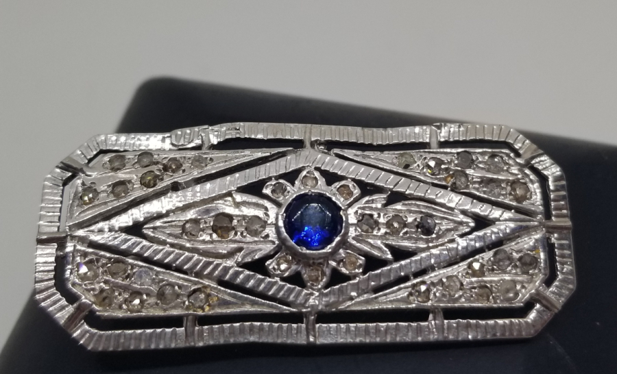 ELMAS VE YAKUT TAŞLI ÖZEL YAPIM BROŞ