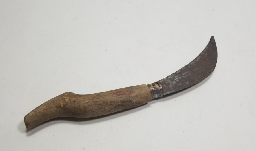 OSMANLI DÖNEMİ EL YAPIMI BURSA İŞİ BAĞ BIÇAĞI