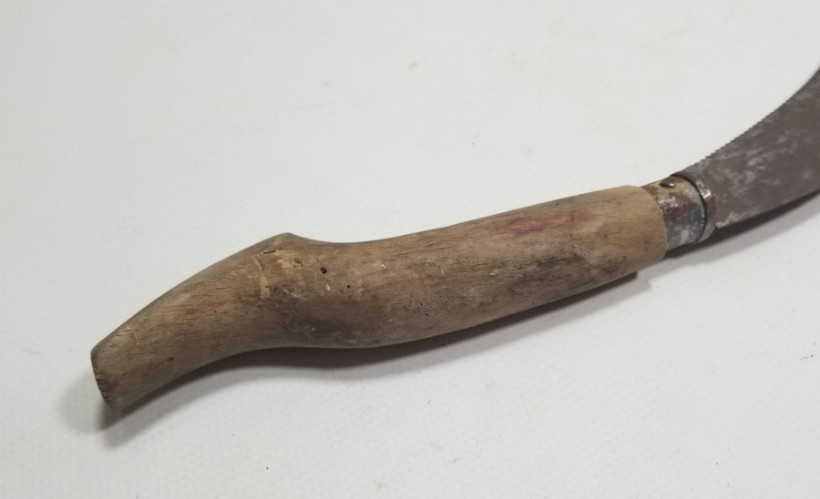 OSMANLI DÖNEMİ EL YAPIMI BURSA İŞİ BAĞ BIÇAĞI