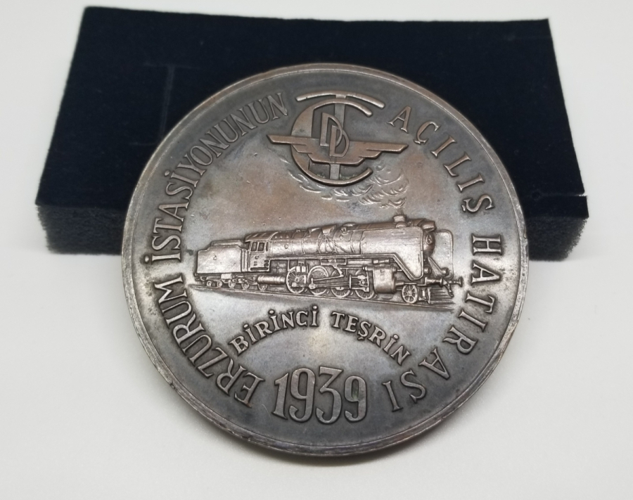 1939 ERZURUM İSTASYONUNUN AÇILIŞI HATIRASI MADALYONU