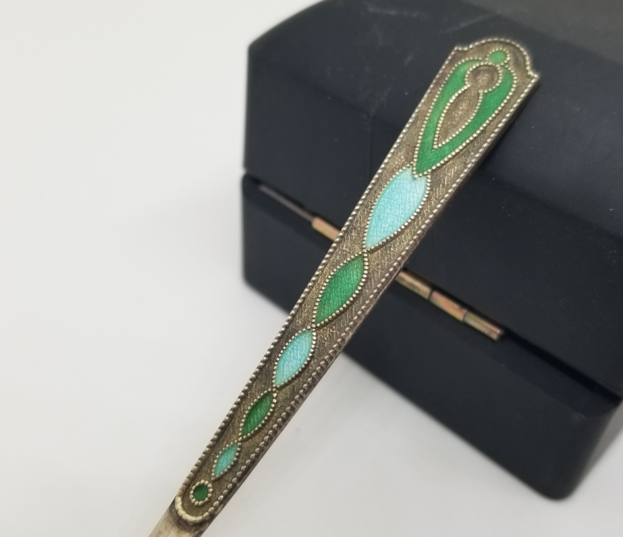 ORAK ÇEKİÇ DAMGALI ANTİKA MİNELİ RUS GÜMÜŞ PEYNİR ÇATALI