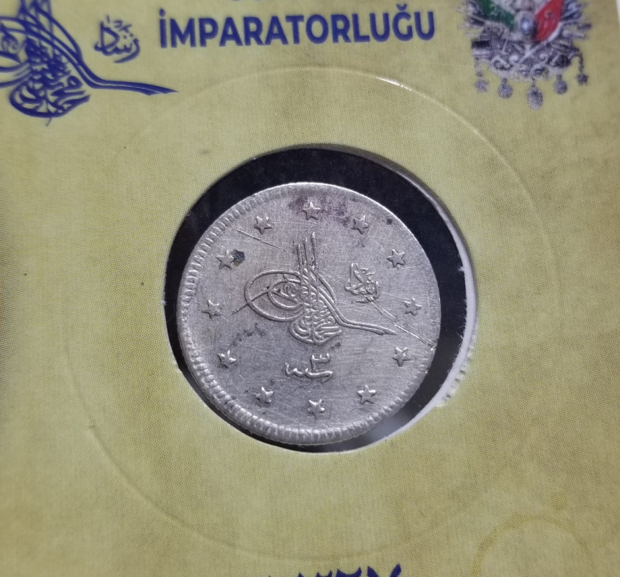 SULTAN MEHMET REŞAT HAN DÖNEMİ GÜMÜŞ 2 KURUŞ MECİDİYE