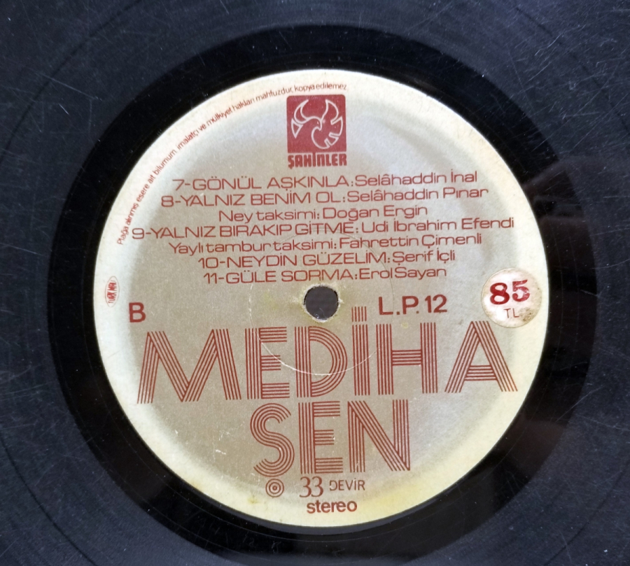 ANTİKA MEDİHA ŞEN LONG PLAY PLAK