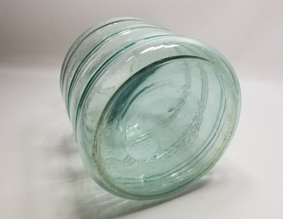 OSMANLI DÖNEMİ KOPARMA İŞÇİLİKLİ CAM ŞEKERCİ KAVANOZU