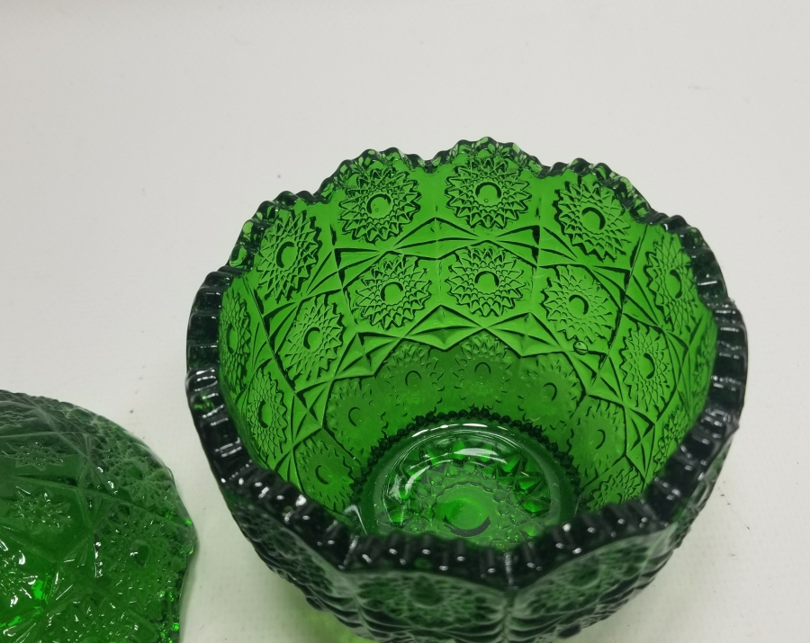 KABARTMA İŞÇİLİKLİ ANTİKA CAM MACUNLUK