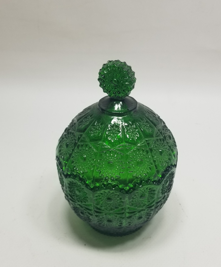 KABARTMA İŞÇİLİKLİ ANTİKA CAM MACUNLUK