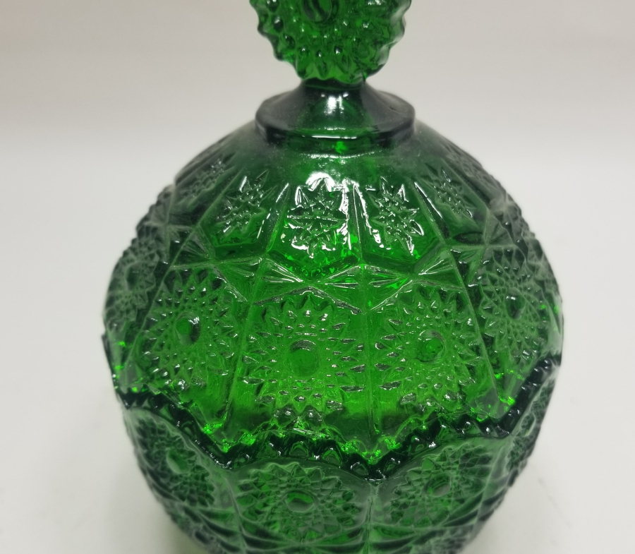 KABARTMA İŞÇİLİKLİ ANTİKA CAM MACUNLUK