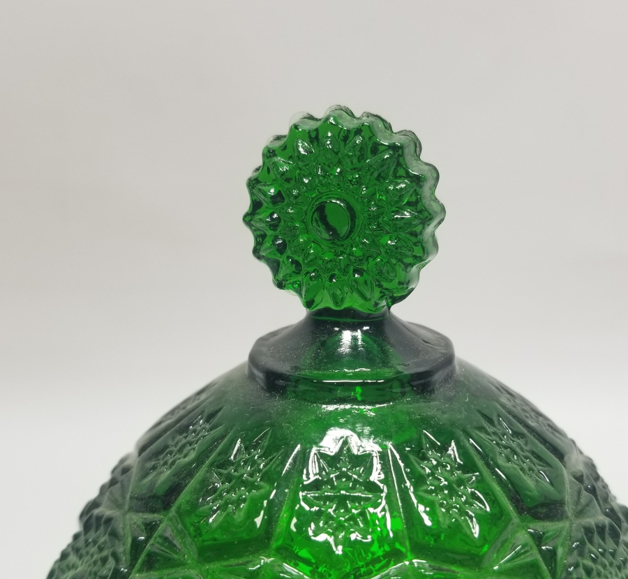 KABARTMA İŞÇİLİKLİ ANTİKA CAM MACUNLUK