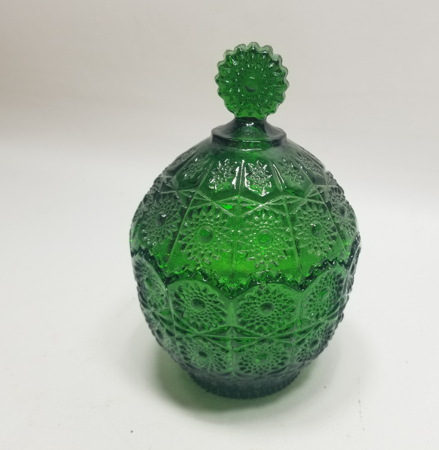 KABARTMA İŞÇİLİKLİ ANTİKA CAM MACUNLUK