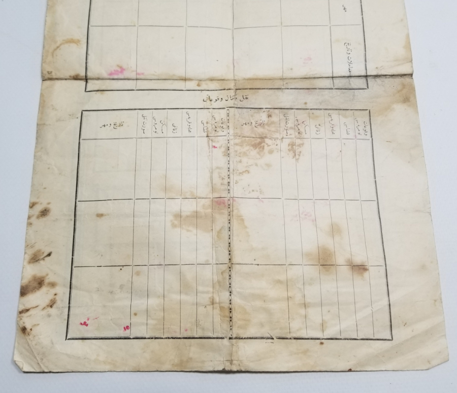 OSMANLI DÖNEMİ NÜFUS TEZKERESİ - KAFA KAĞIDI