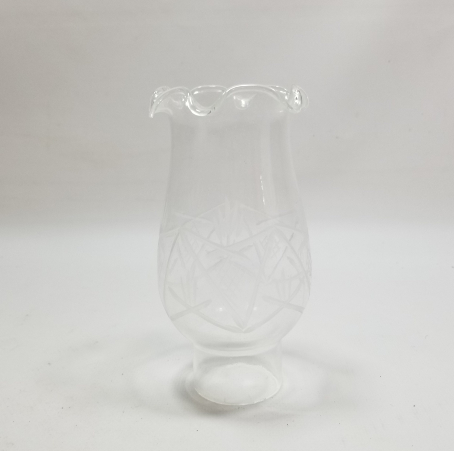 KRİSTAL KESME İŞÇİLİKLİ ANTİKA GAZ LAMBASI BACASI