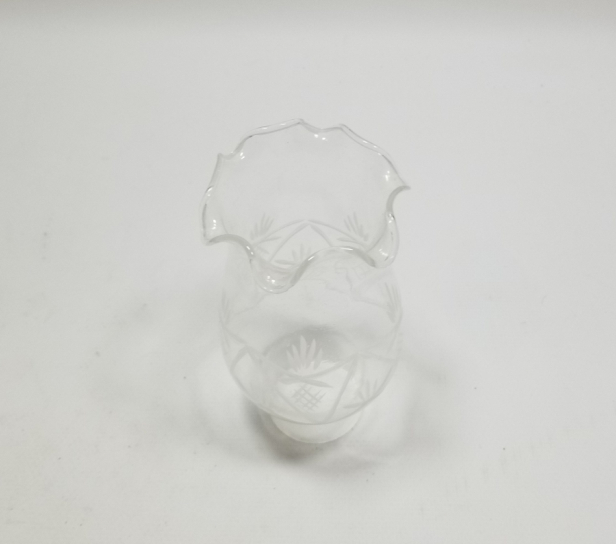 KRİSTAL KESME İŞÇİLİKLİ ANTİKA GAZ LAMBASI BACASI