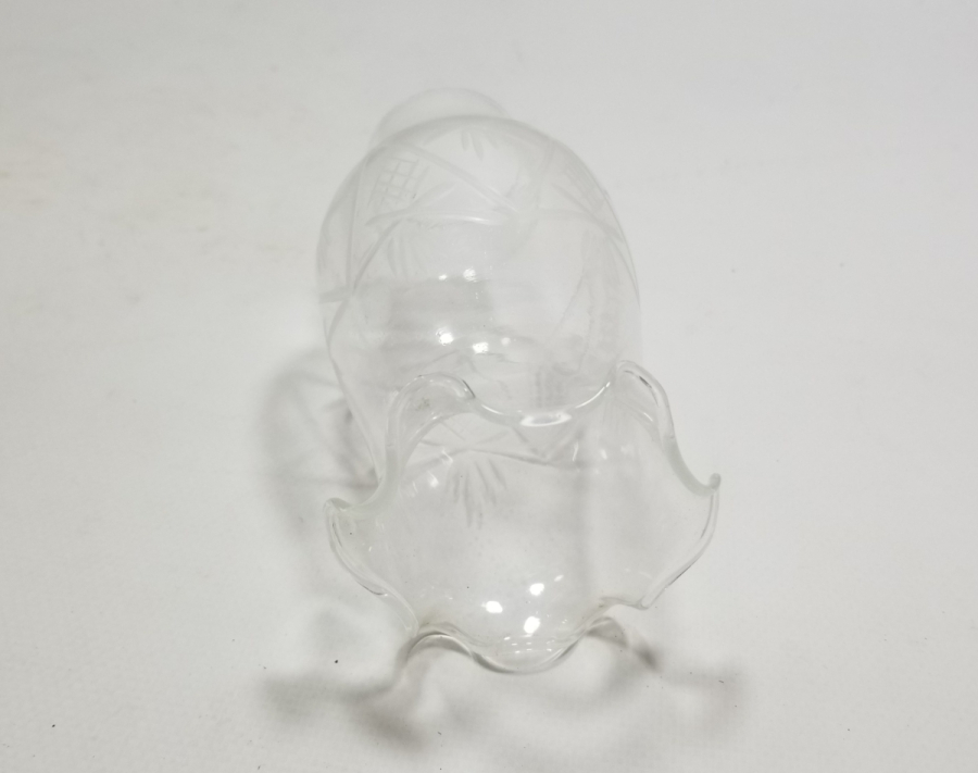 KRİSTAL KESME İŞÇİLİKLİ ANTİKA GAZ LAMBASI BACASI