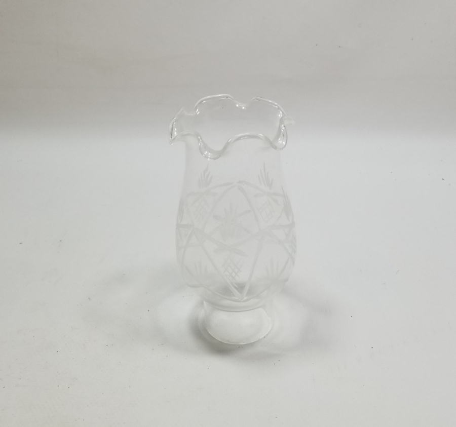 KRİSTAL KESME İŞÇİLİKLİ ANTİKA GAZ LAMBASI BACASI