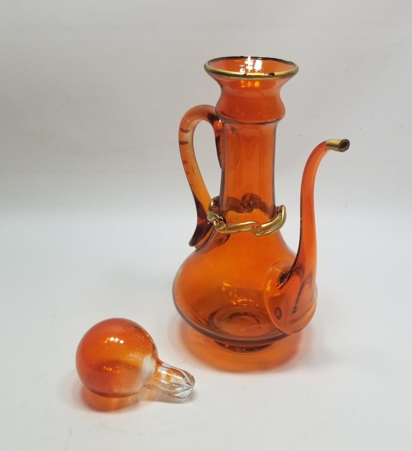 KOPARMA İŞÇİLİKLİ ANTİKA CAM ZEMZEMLİK