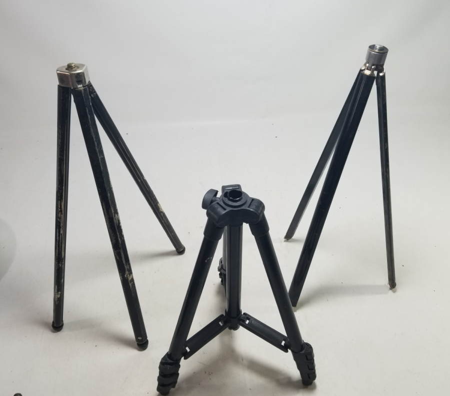 3 ADET ANTİKA FOTOĞRAF TRİPODU