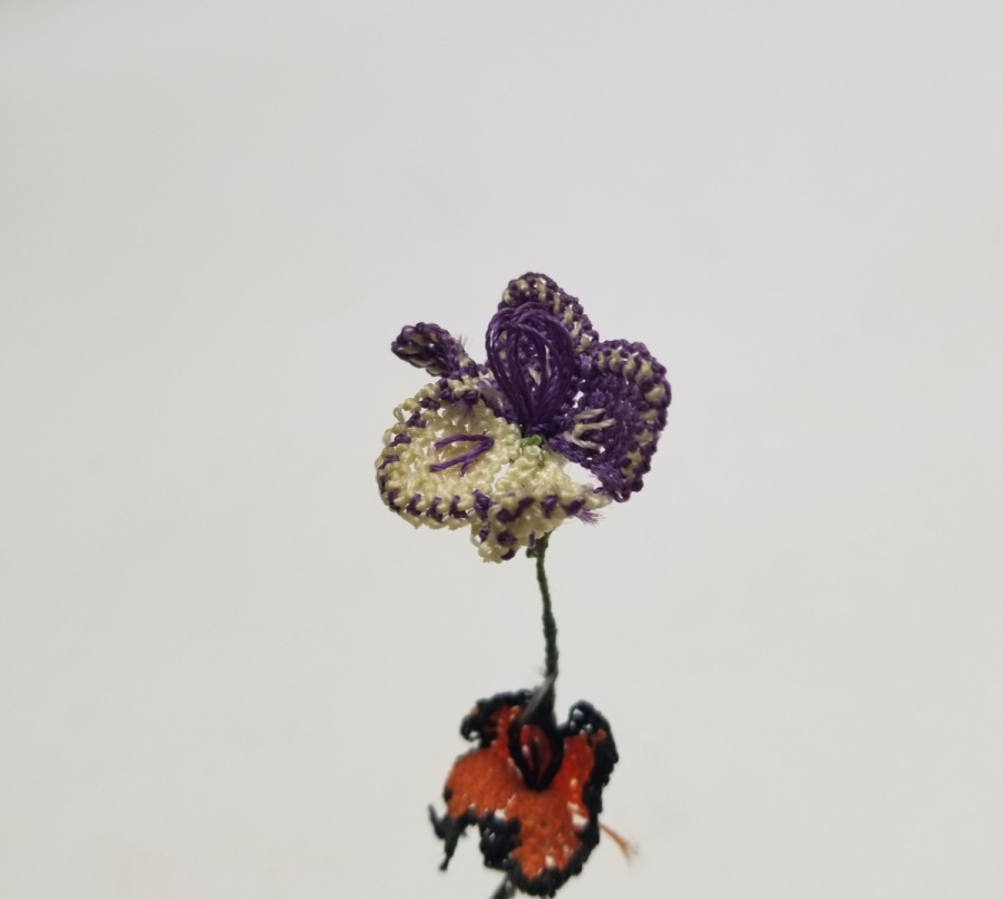 OSMANLI DÖNEMİ İĞNE OYALI KOZAK YÖRESİ NADİR GELİN ÇİÇEĞİ