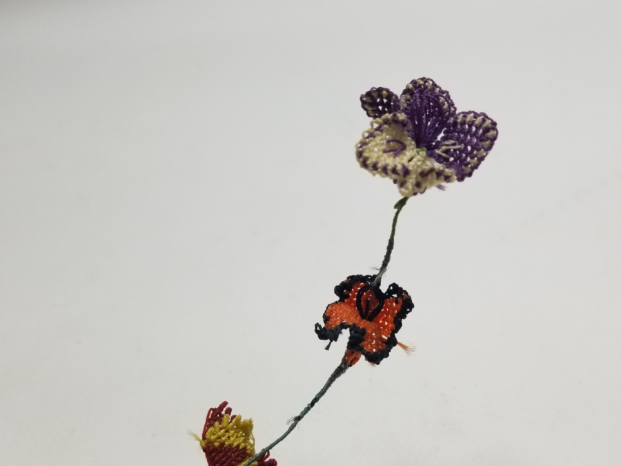 OSMANLI DÖNEMİ İĞNE OYALI KOZAK YÖRESİ NADİR GELİN ÇİÇEĞİ